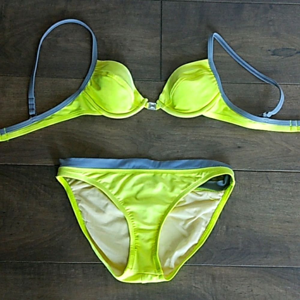 VICTORIA'S SECRET NEON YELLOW BIKINI 34B/M